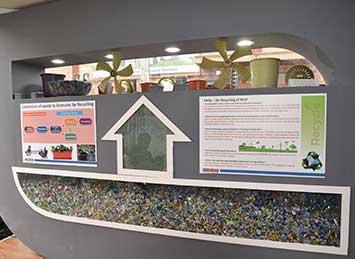 Recycling pavilion in Indiaplast 2019